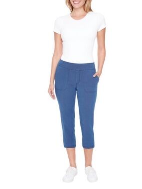 ☀️Up! Pull On Stretch Capri Pants Blue Size XS